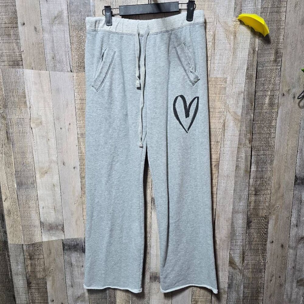 Victoria's Secret PINK 2010 Grey French Terry Flare Sweatpants XS/S Lounge Comfy